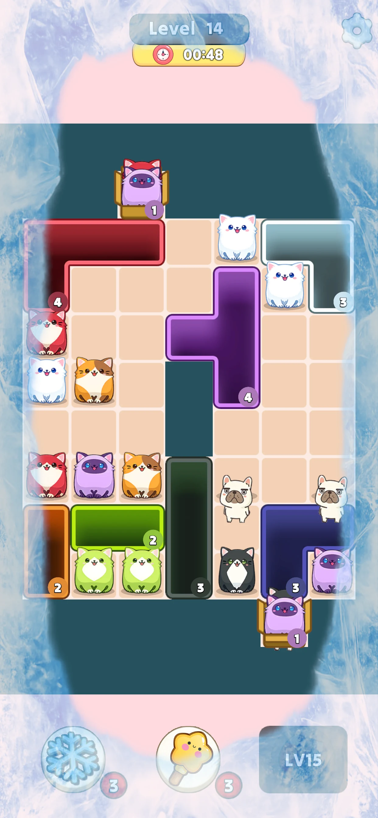 Kitty Drop: Cat Slide Puzzle screenshot
